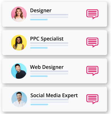 Digital marketing team images.