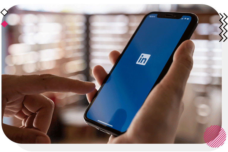 Opening LinkedIn app on mobile